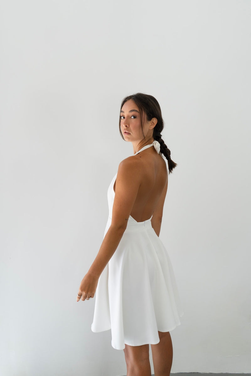 LIZA MINI DRESS WHITE