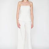 THE FITTED PANTS WHITE