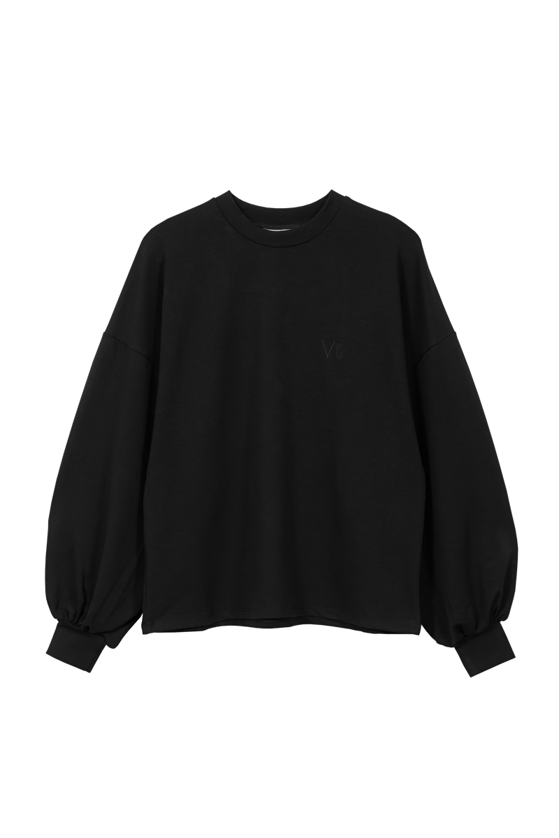#5 THE PUFF SLEEVE SWEATER BLACK