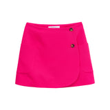 THE OVER LAP BUTTONED SKIRT PINK