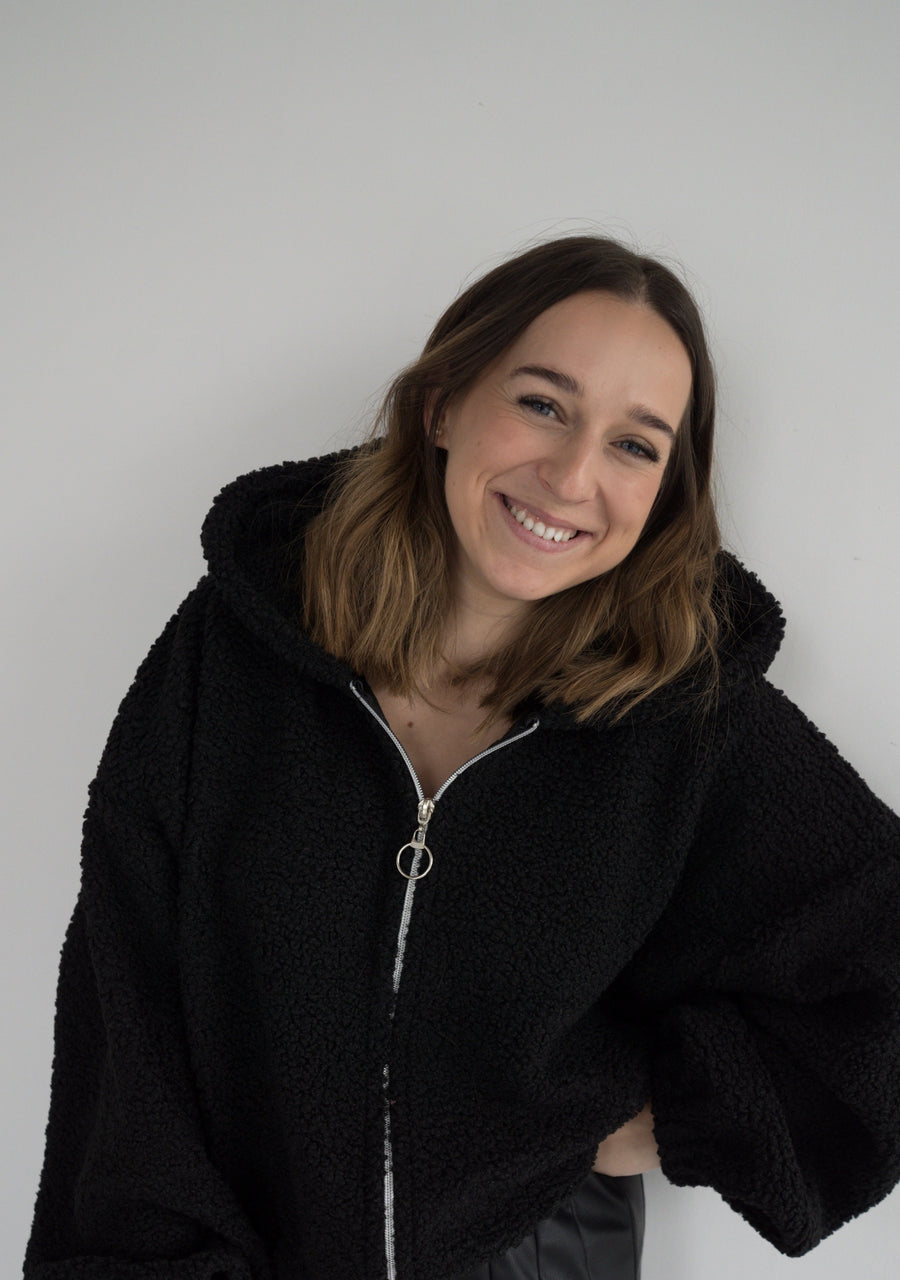 THE TEDDY CARDIGAN BLACK