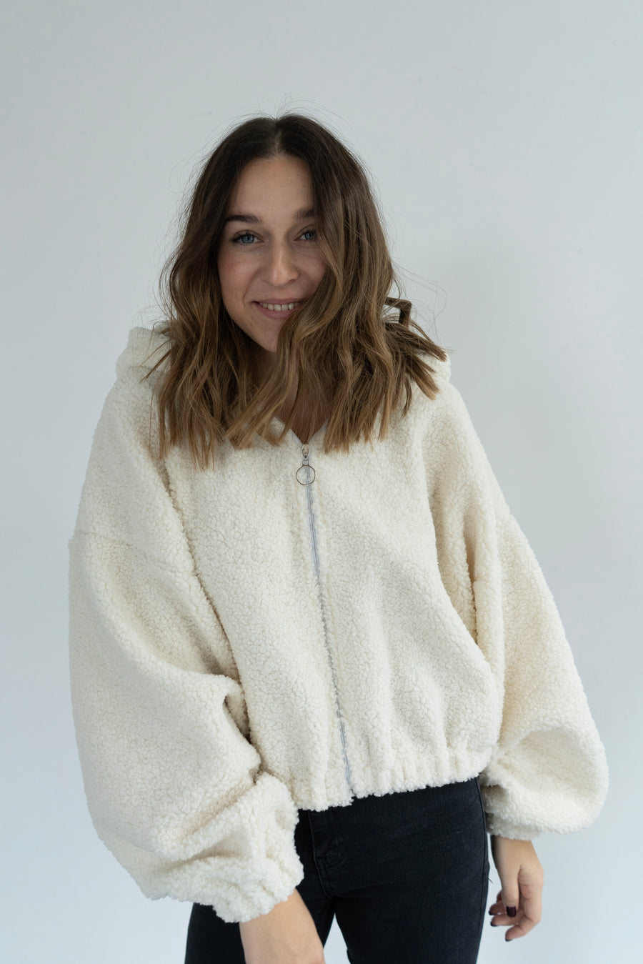 THE TEDDY CARDIGAN WHITE