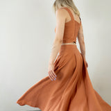 ANNA SKIRT LINEN TERRA