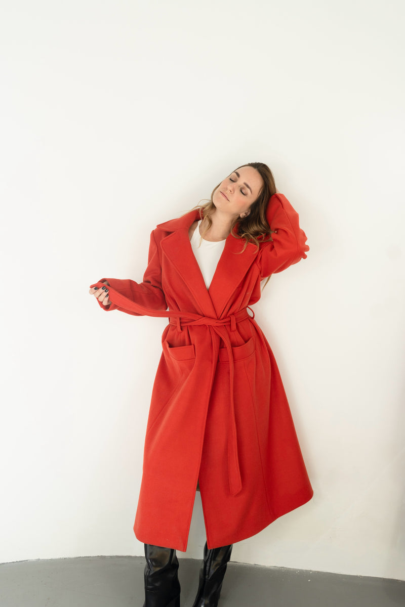 THE LONG COAT TANGERINE
