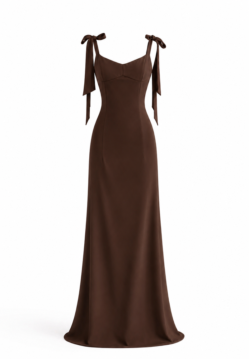 GODDESS DRESS COFFEE BROWN / PRE-ORDER