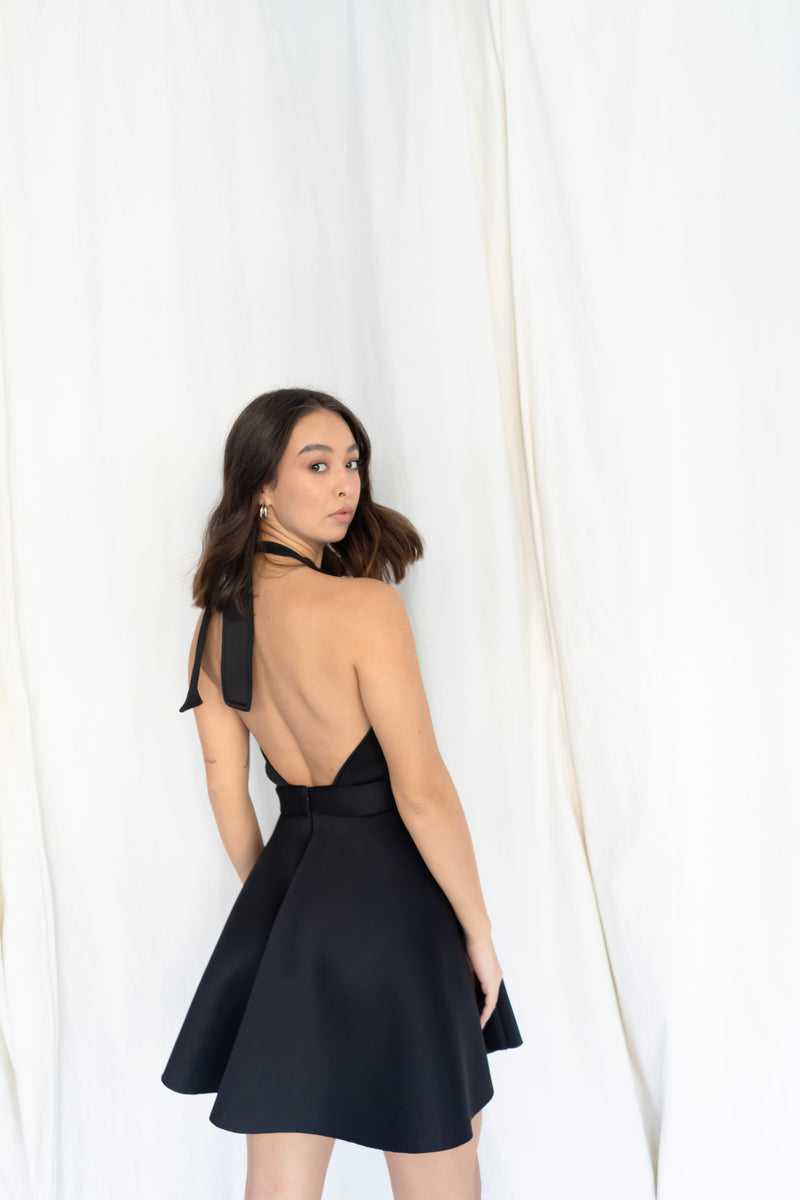 LIZA MINI DRESS BLACK