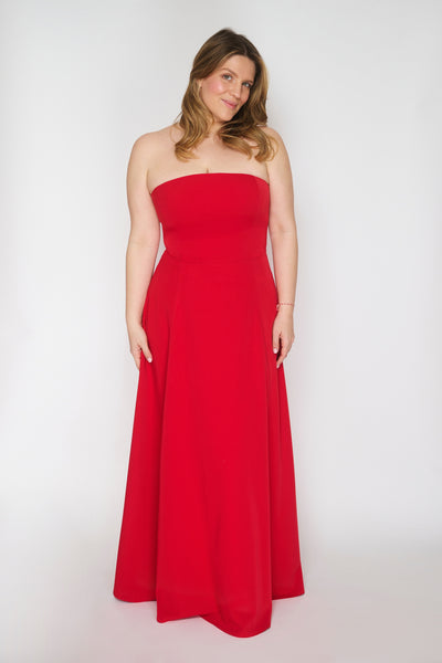 THE REKA MAXI DRESS RED