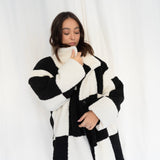 THE TEDDY PATCHWORK EXTRA WARM COAT