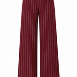 Tailored Pants / Burgundy Pinstripe