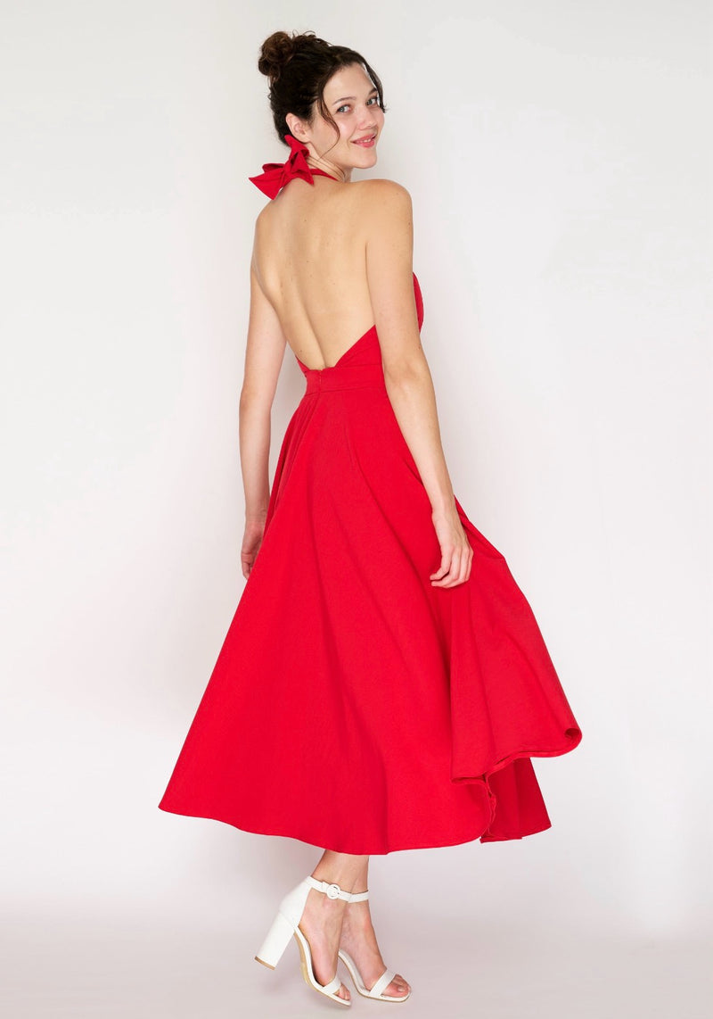 KLAUDIA DRESS RED