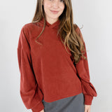 THE LILI CROPPED HOODIE PUMPKIN SPICE