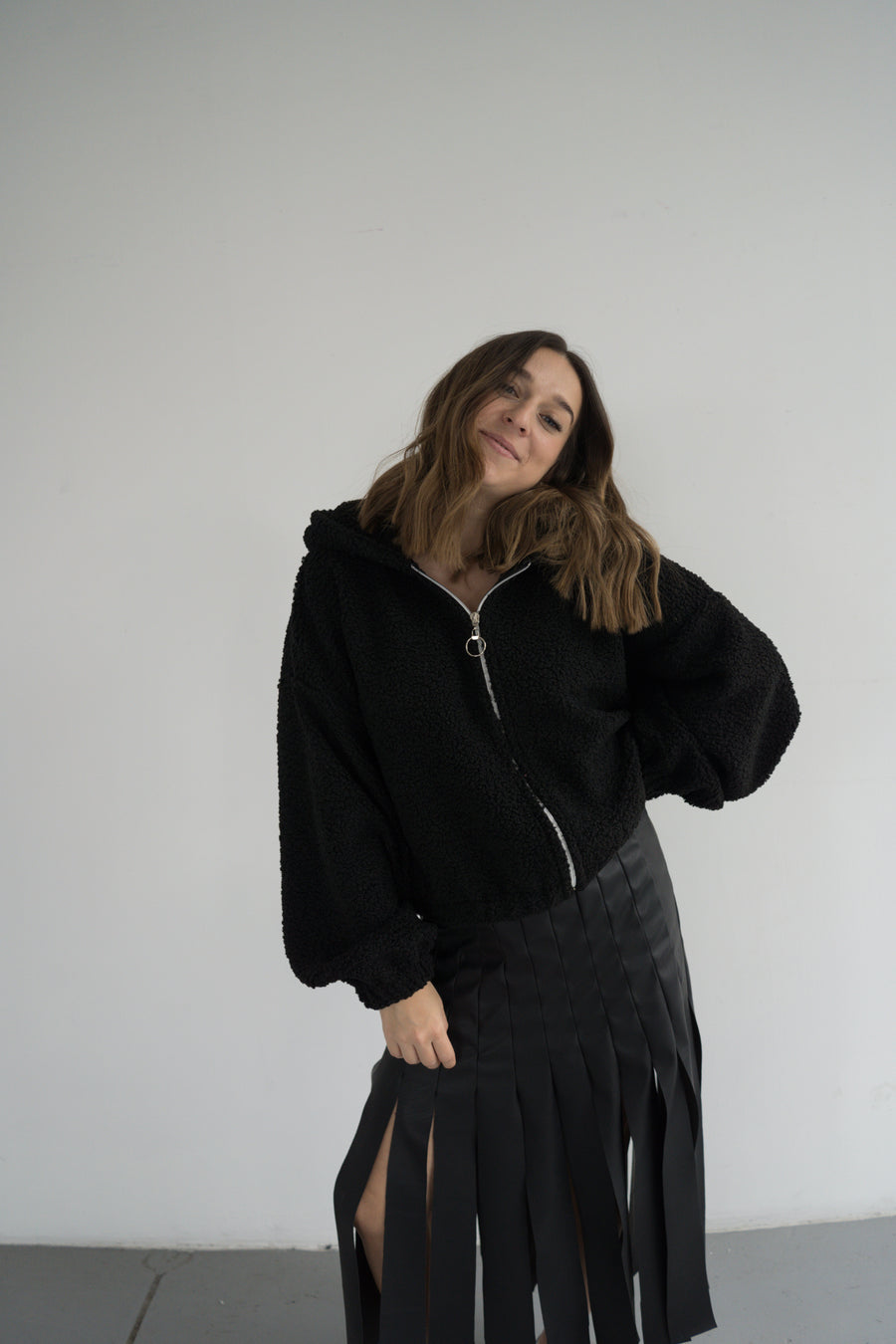 THE TEDDY CARDIGAN BLACK