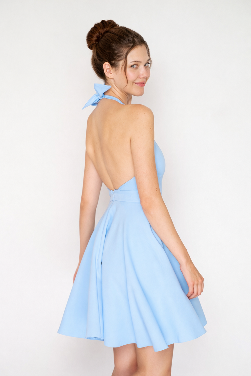 LIZA MINI DRESS LIGHT BLUE