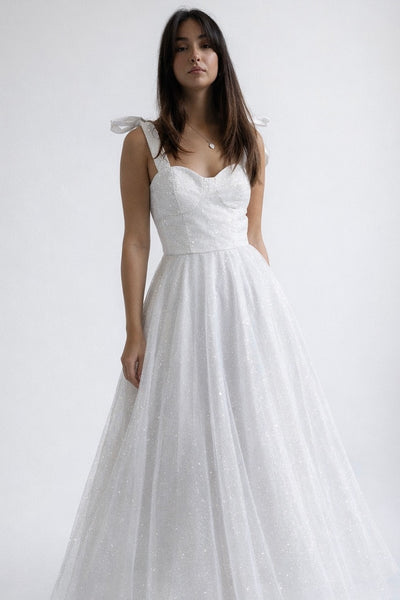 THE TULLE DRESS SPARKLING WHITE