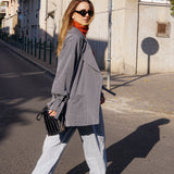 THE MARIA OVERSIZED BLAZER GREY