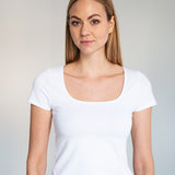 #11 THE U-NECK TEE WHITE