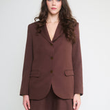 Jade Tailored Blazer / Coffee Brown