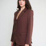 Jade Tailored Blazer / Coffee Brown