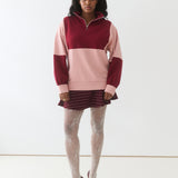 THE PATCHWORK PULLOVER / PINK - PRE-ORDER