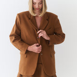 Jade Tailored Blazer / Warm Camel