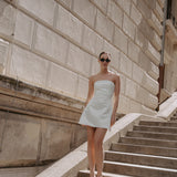 STRAPLESS ESSENCE BRIDAL MINI DRESS /PRE-ORDER