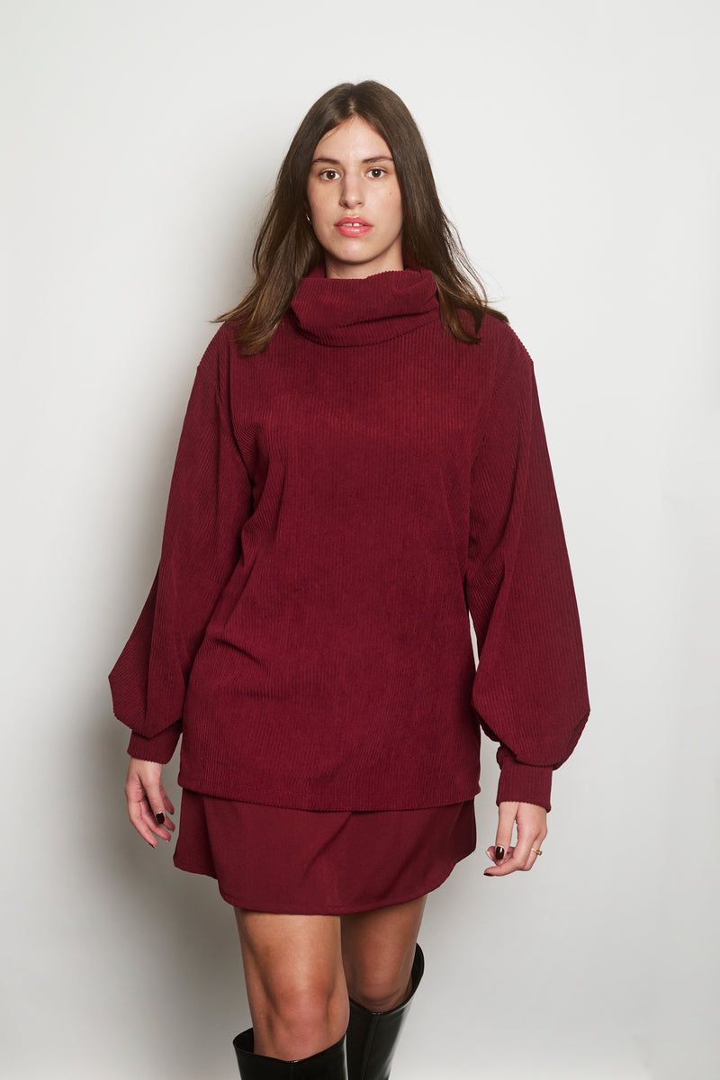 TINA PULLOVER RED WINE