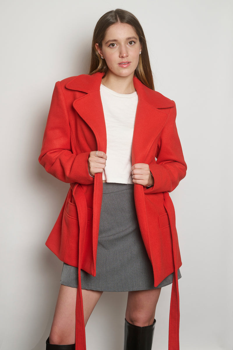 THE SHORT COAT TANGERINE