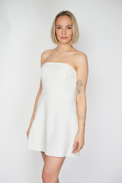 THE NIKOL MINI DRESS WHITE
