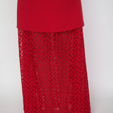 THE LACE SKIRT RED