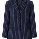 Jade Tailored Blazer / Navy Blue Pinstripe / PRE-ORDER