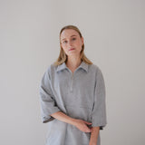 #31 THE OVERSIZED ZIPPER SHIRT GREY