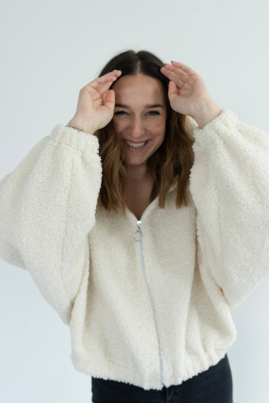 THE TEDDY CARDIGAN WHITE