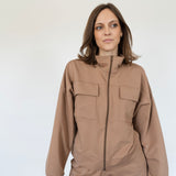 #30 THE COTTON BOMBER TAUPE