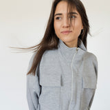 #30 THE COTTON BOMBER GREY
