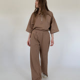 #27 THE WIDE LEG PANTS TAUPE