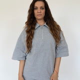 #31 THE OVERSIZED ZIPPER SHIRT GREY