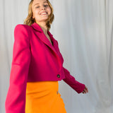 THE CROPPED BLAZER PINK