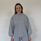 #5 THE PUFF SLEEVE SWEATER GREY