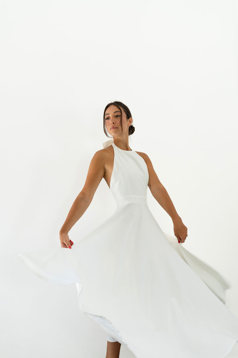 KLAUDIA DRESS WHITE