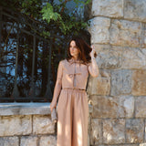 THE FRONT TIE TOP BEIGE