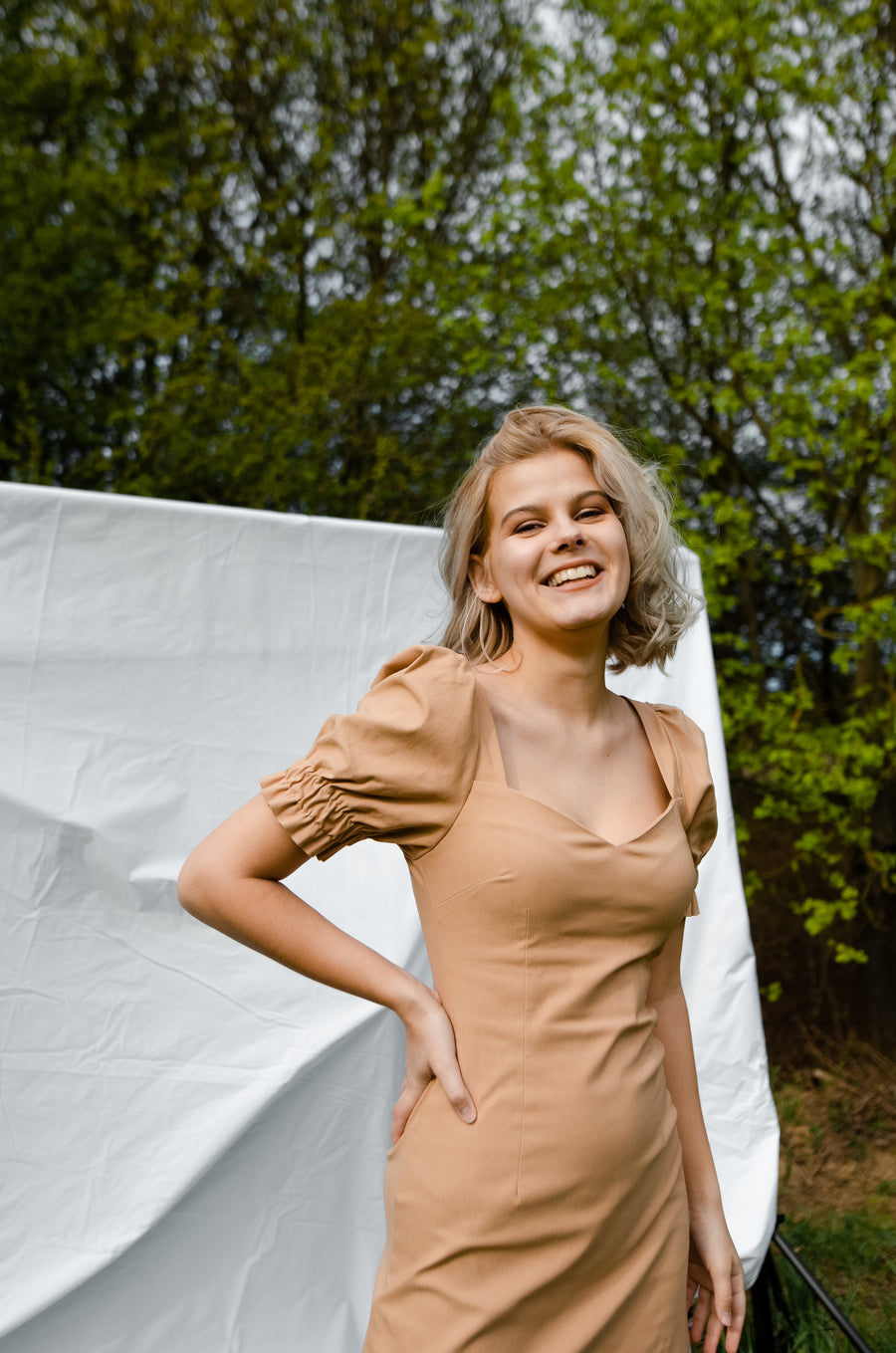 HANNA DRESS BEIGE