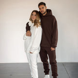 VB UNISEX SWEATPANTS COFFEE BROWN