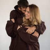 VB UNISEX HOODIE COFFEE BROWN