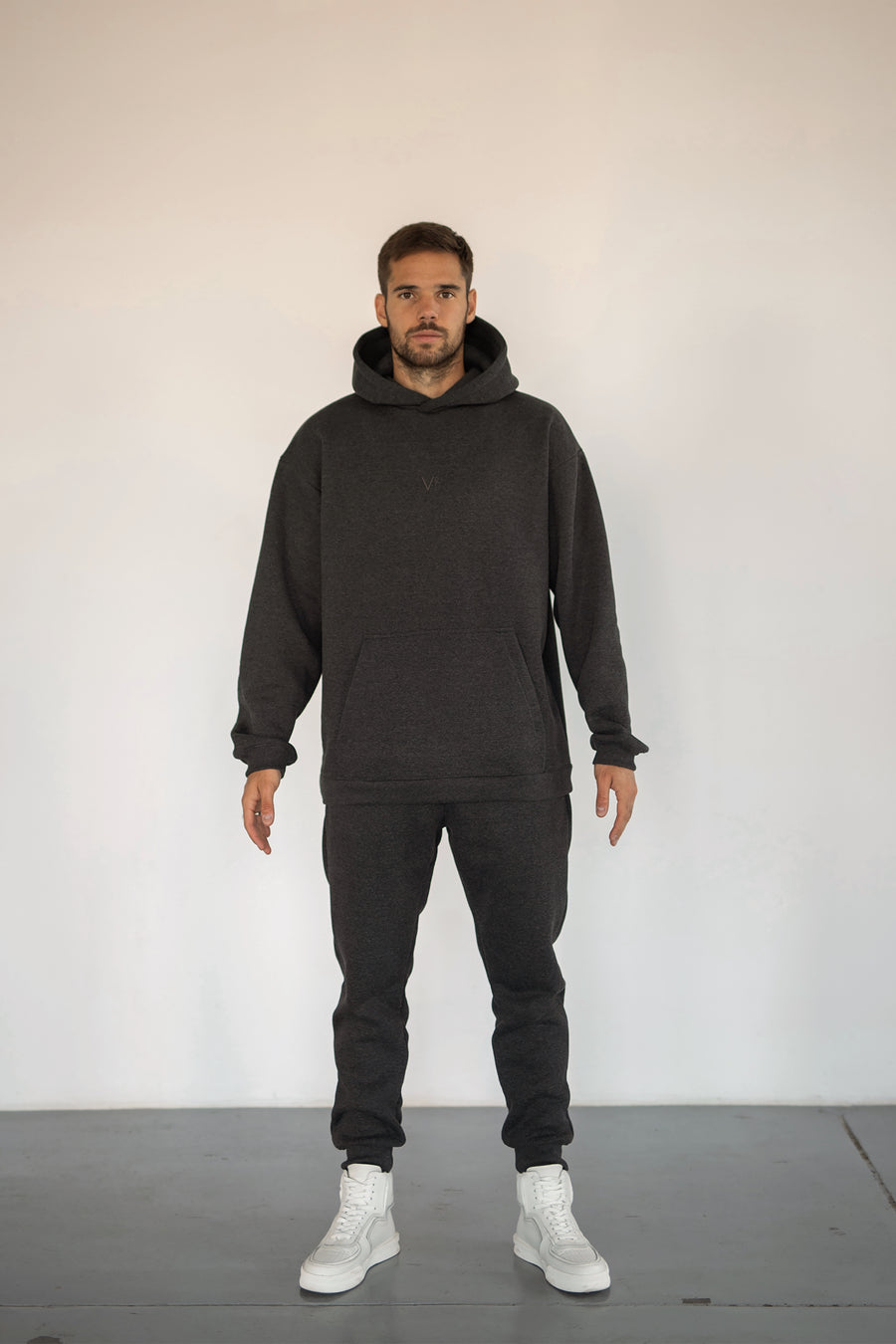 VB UNISEX HOODIE DARK GREY