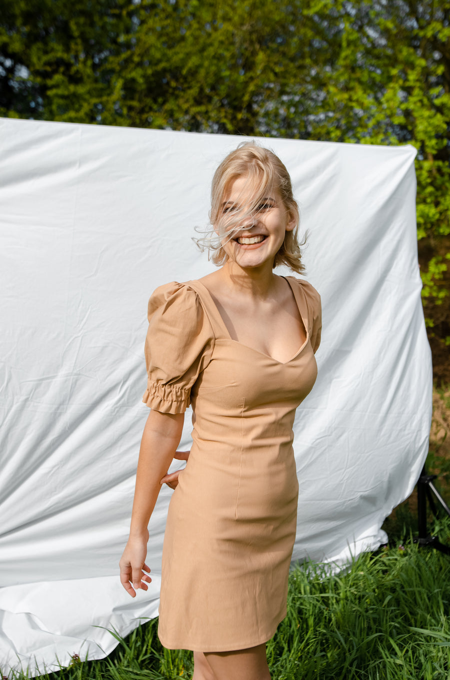 HANNA DRESS BEIGE
