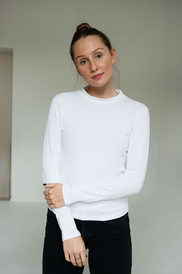 #3 THE LONG SLEEVE T-SHIRT WHITE
