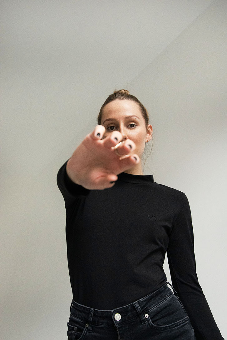 #3 THE LONG SLEEVE T-SHIRT BLACK