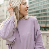 #5 THE PUFF SLEEVE SWEATER LAVENDER