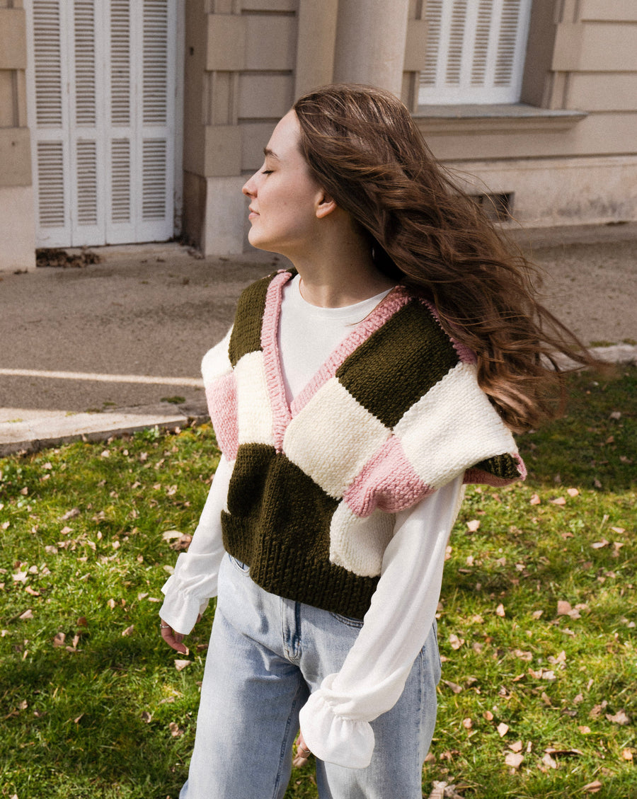 THE JENNA HAND-KNITTED VEST