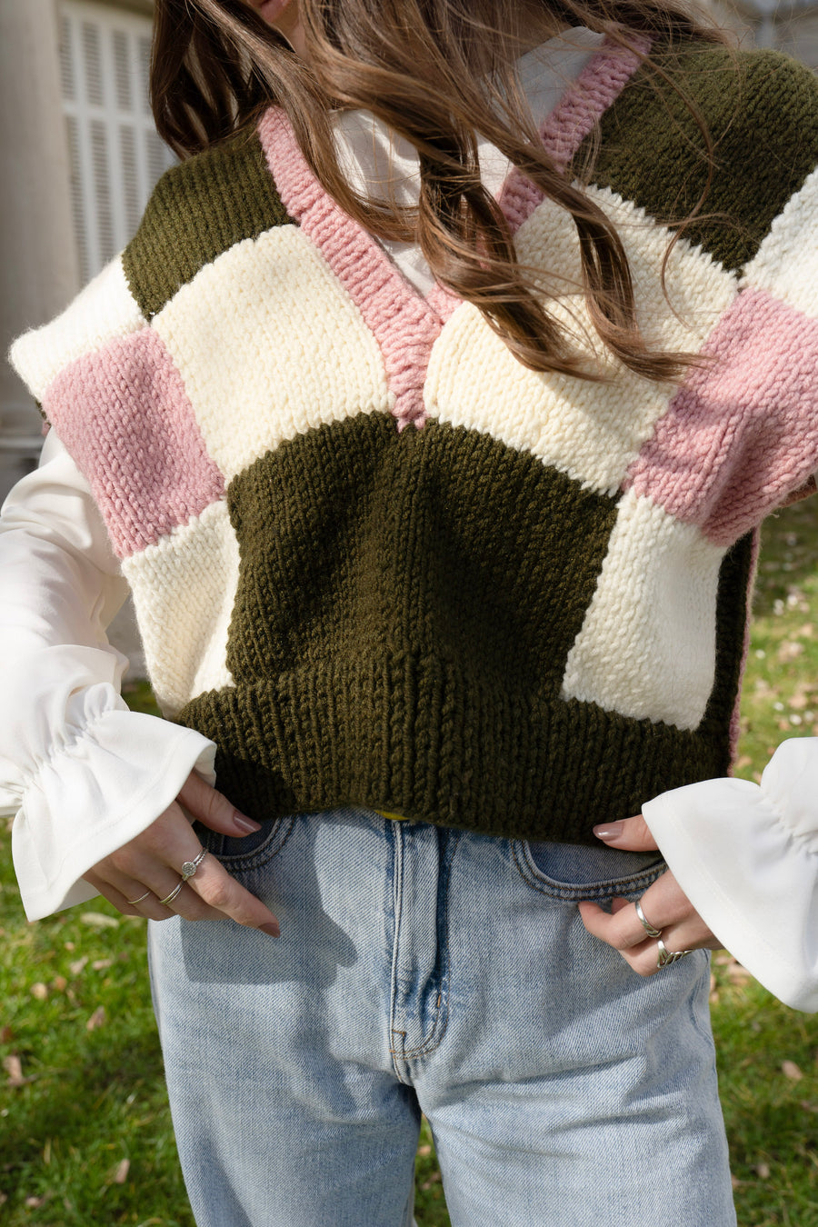 THE JENNA HAND-KNITTED VEST